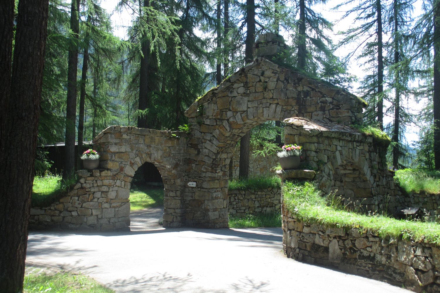 Waldfriedhof Davos-  Eingang