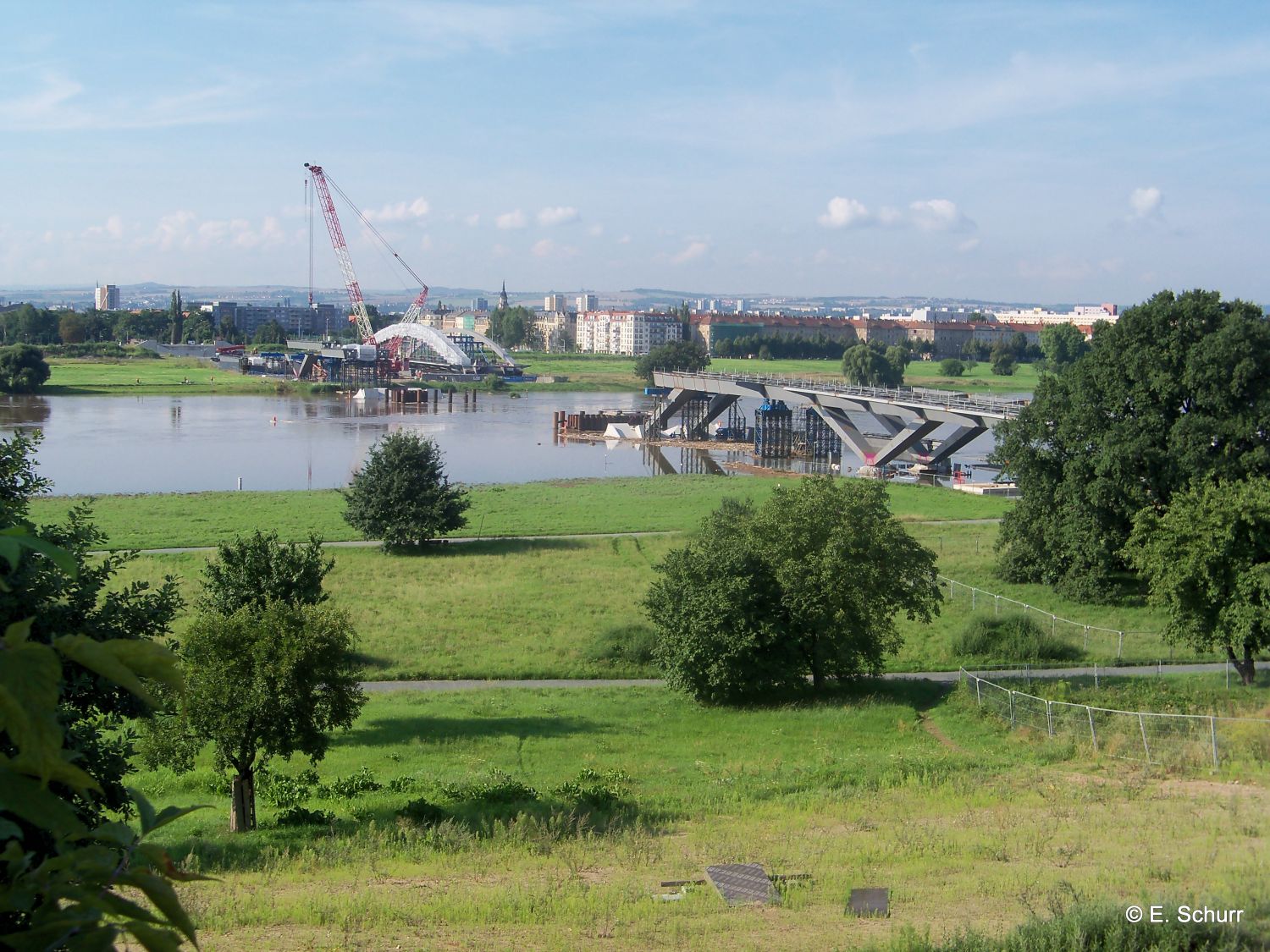 Waldschlösschenbrücke Dresden (Bauzustand 08/2010) Bild 1/2