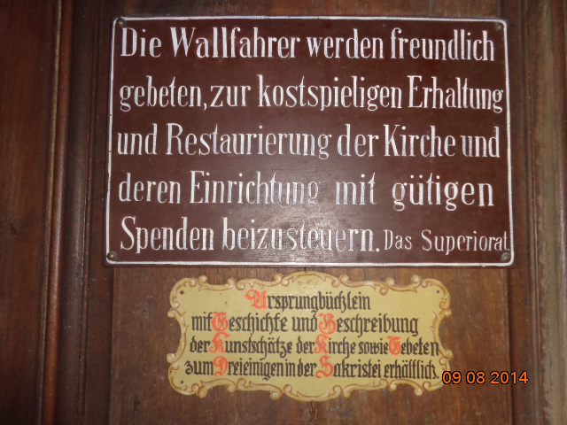 Wallfahrer bitte spenden