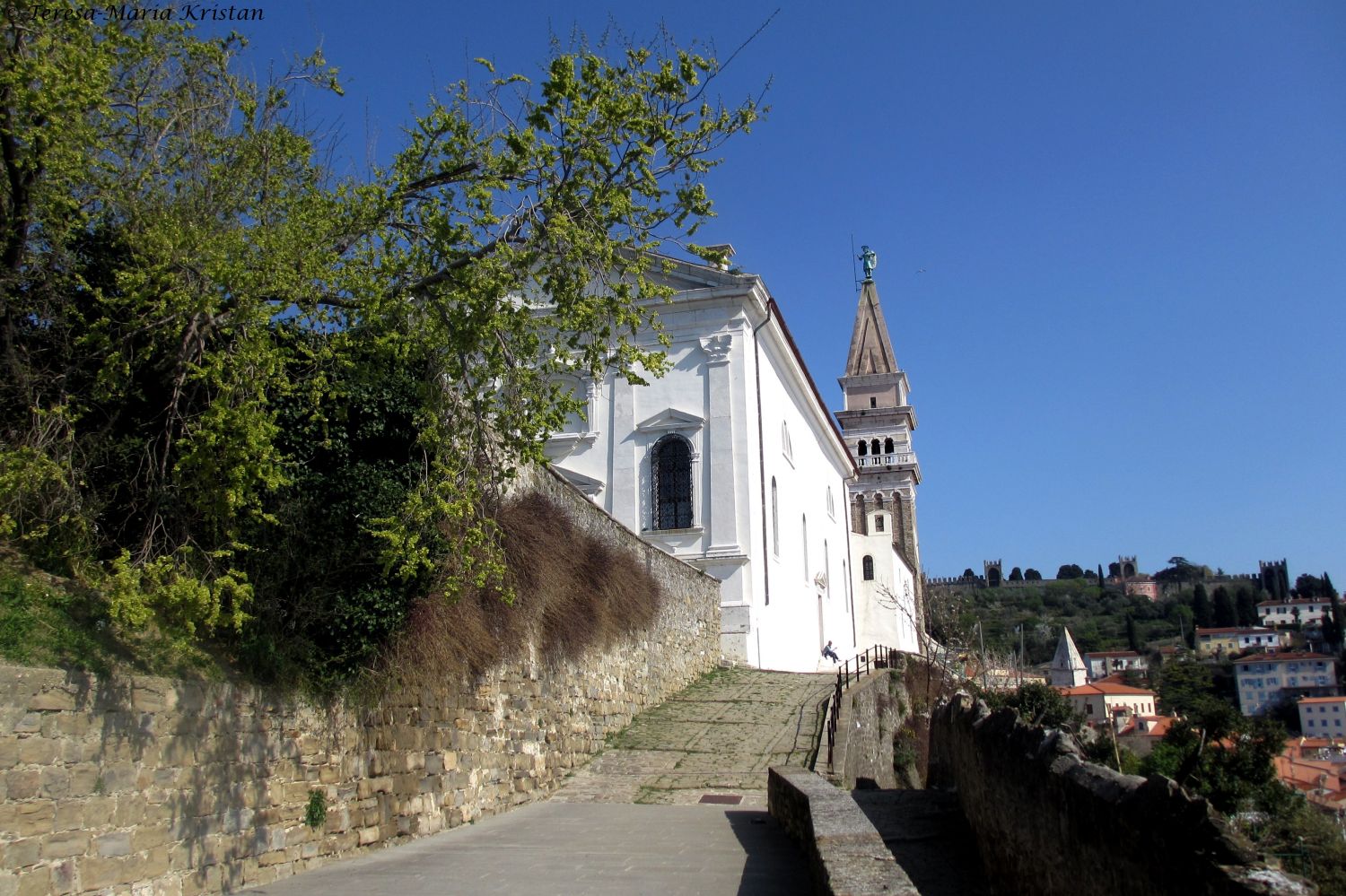 Weg zur Sankt-Georgs-Kathedrale Piran