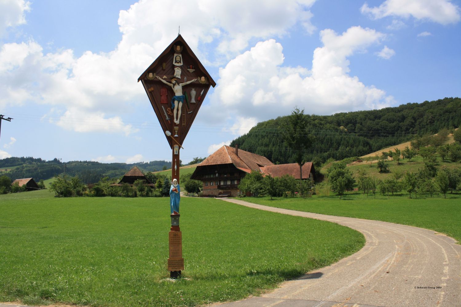 Wegkreuz beim Schwendenchristenhof in Welschensteinach