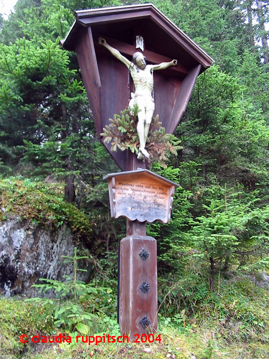 Wegkreuz Maria Waldrast - Siebenbrünndlareal