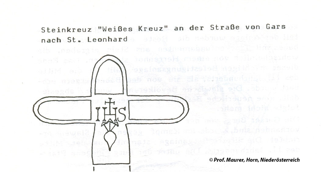 Weißes Kreuz bei Gars am Kamp, Bezirk Horn