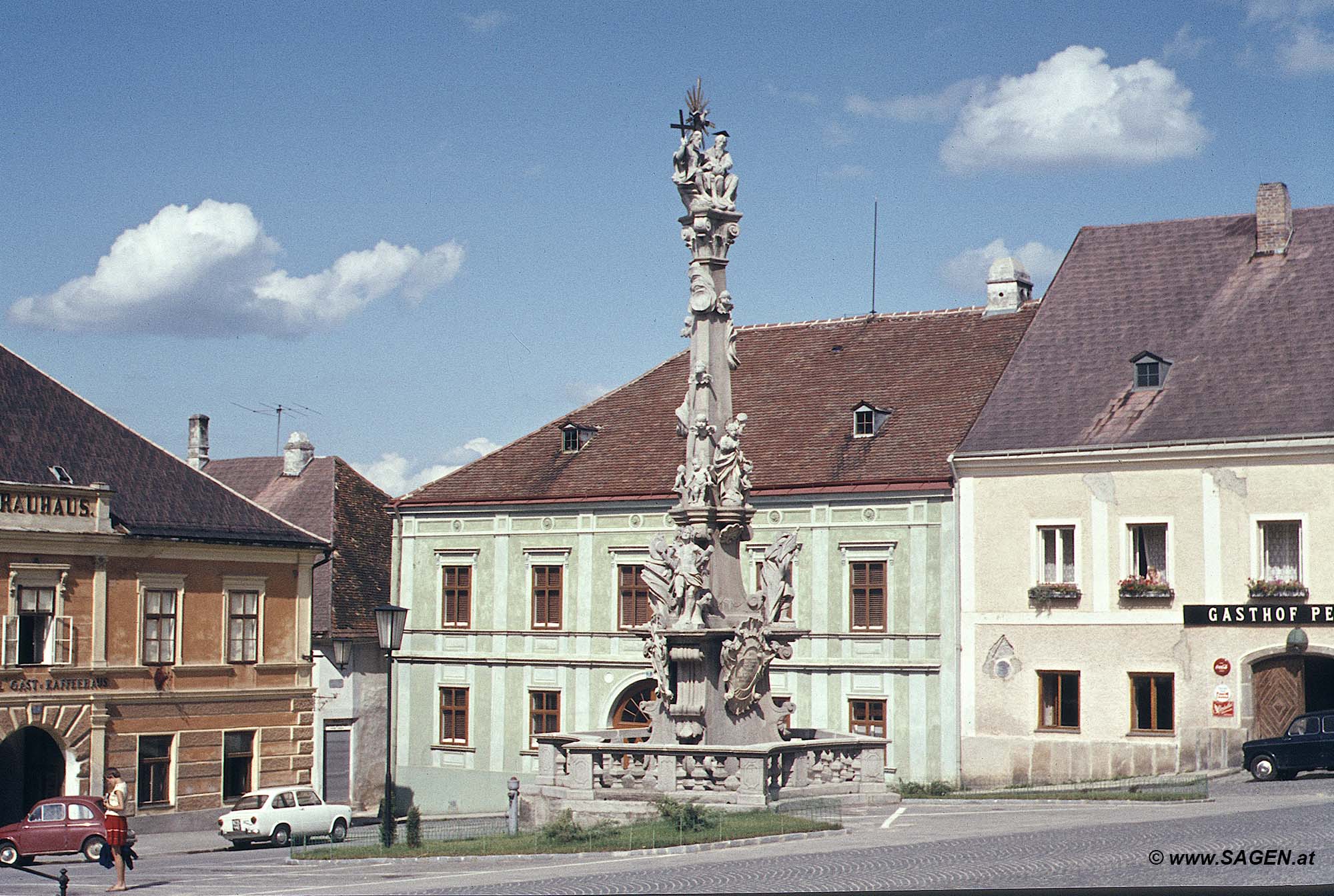 Weitra Rathausplatz 1967