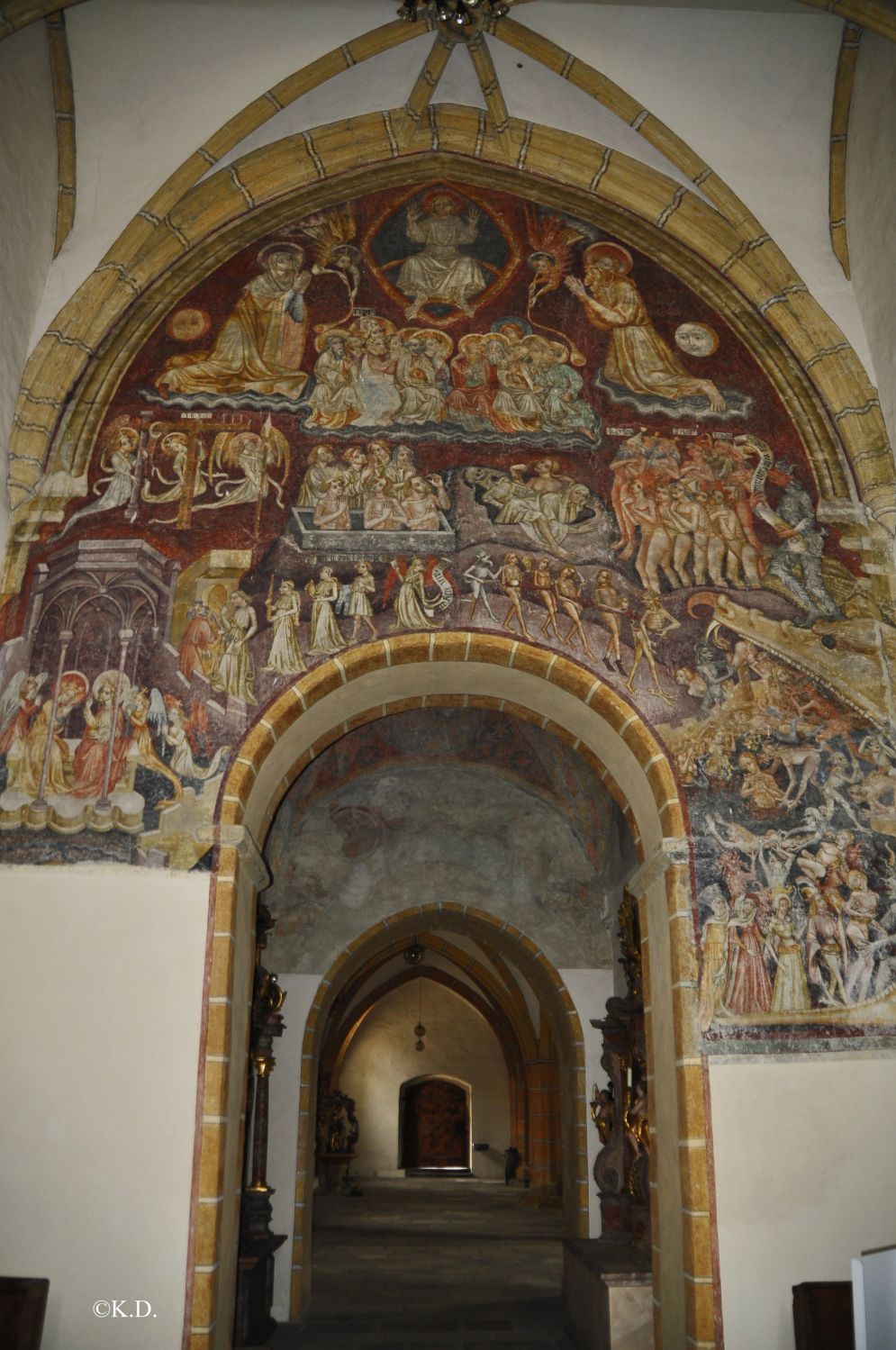 Weltgerichtsfresko in der Kirche St.Ruprecht in Bruck/Mur