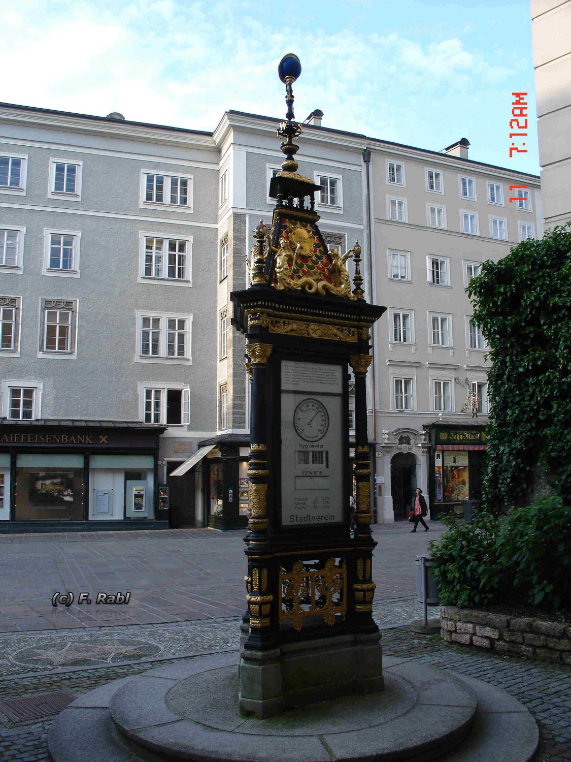 Wettersäule am Residenzplatz