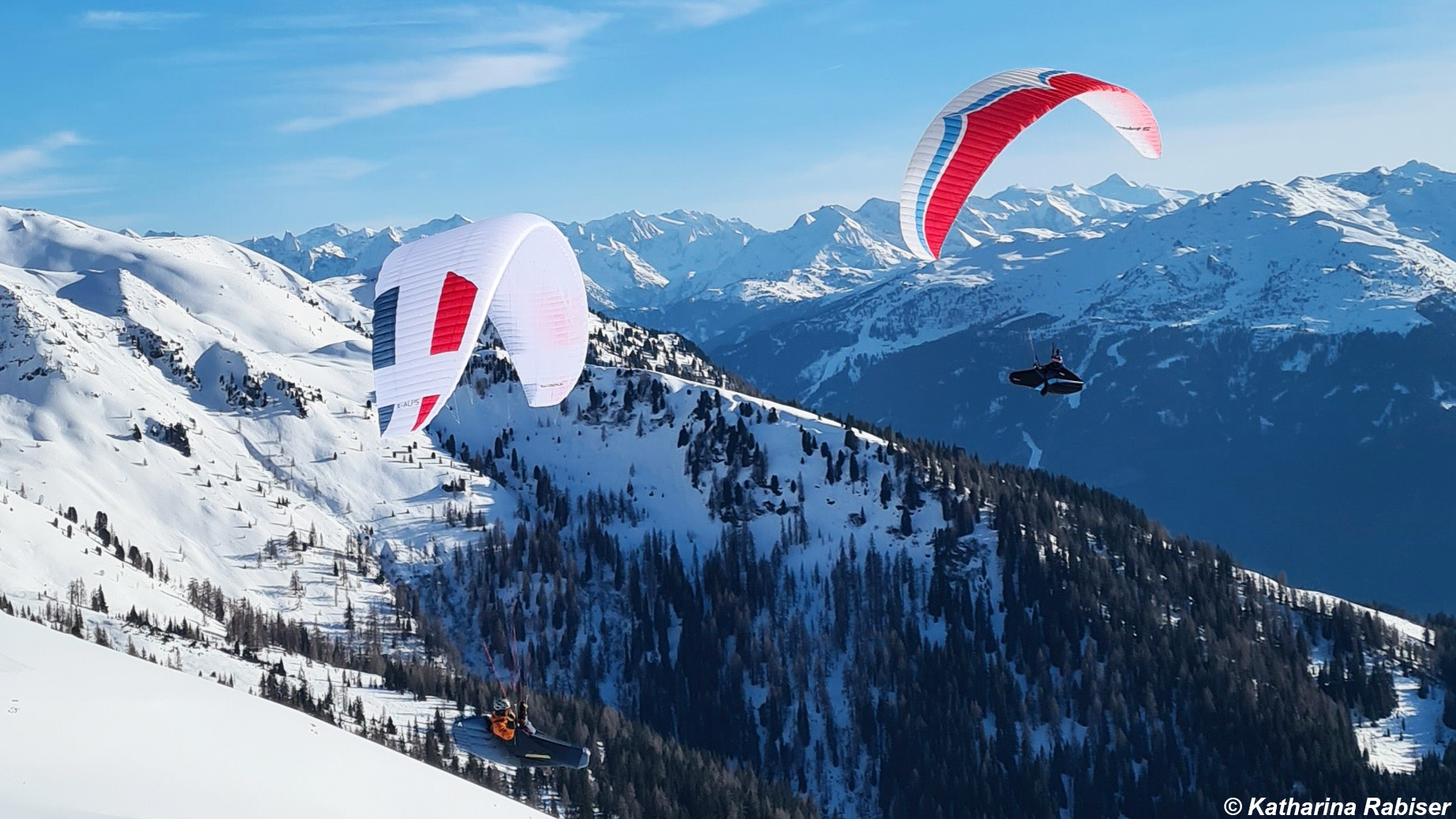 Wiedersberger Horn Zillertal mit dem Paragleiter