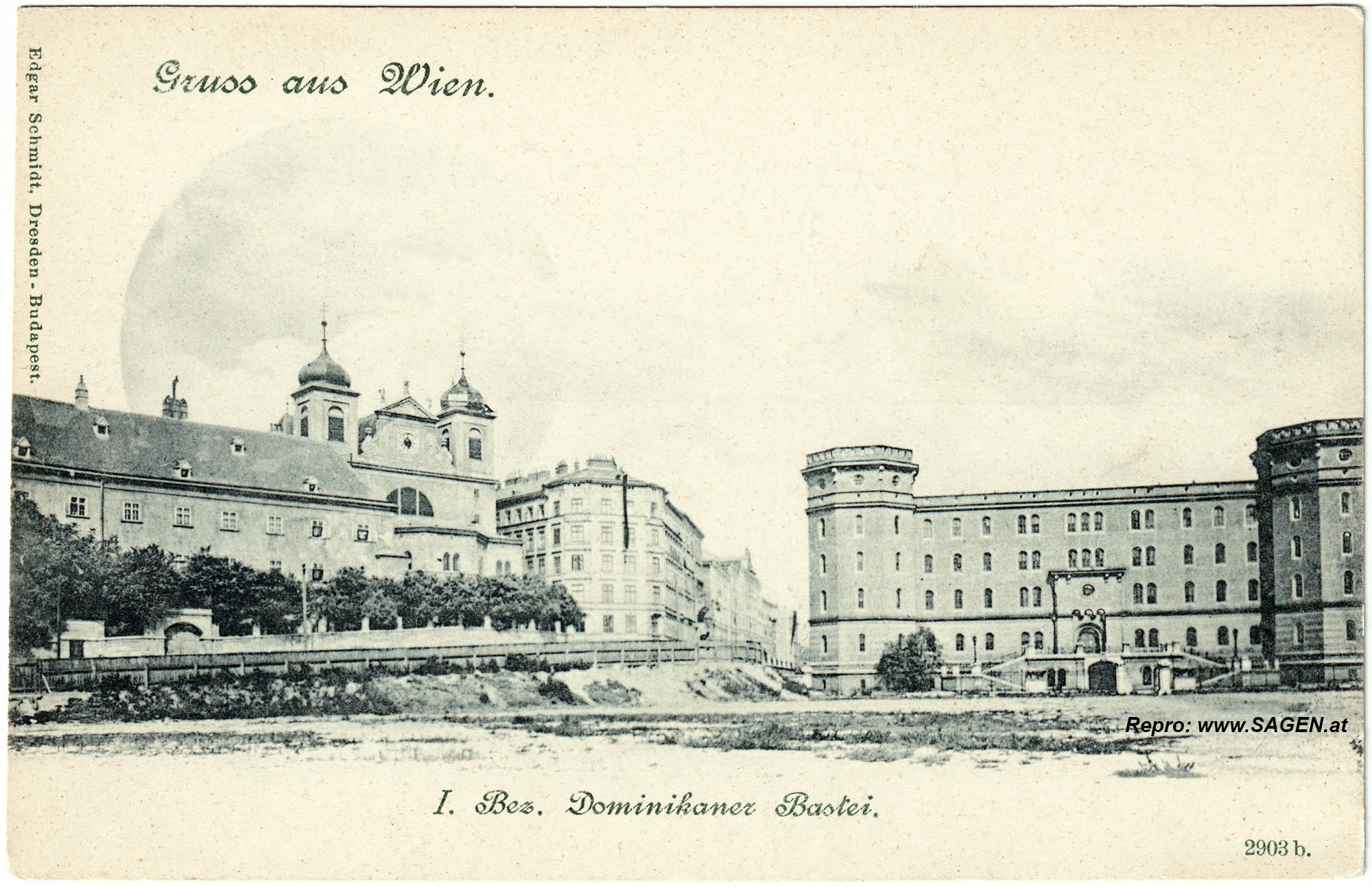 Wien Dominikanerbastei 1890er Jahre