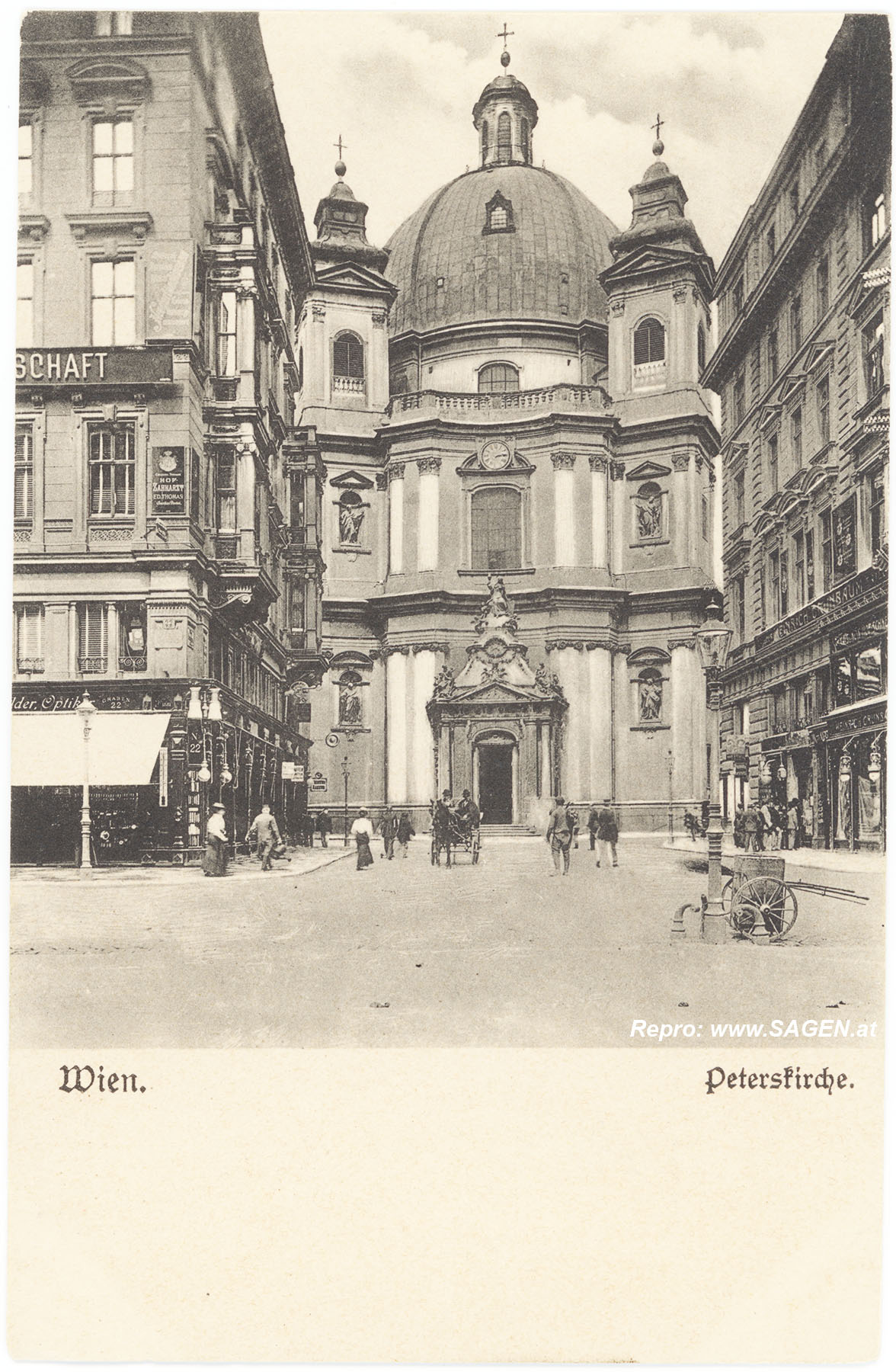 Wien Peterskirche um 1900