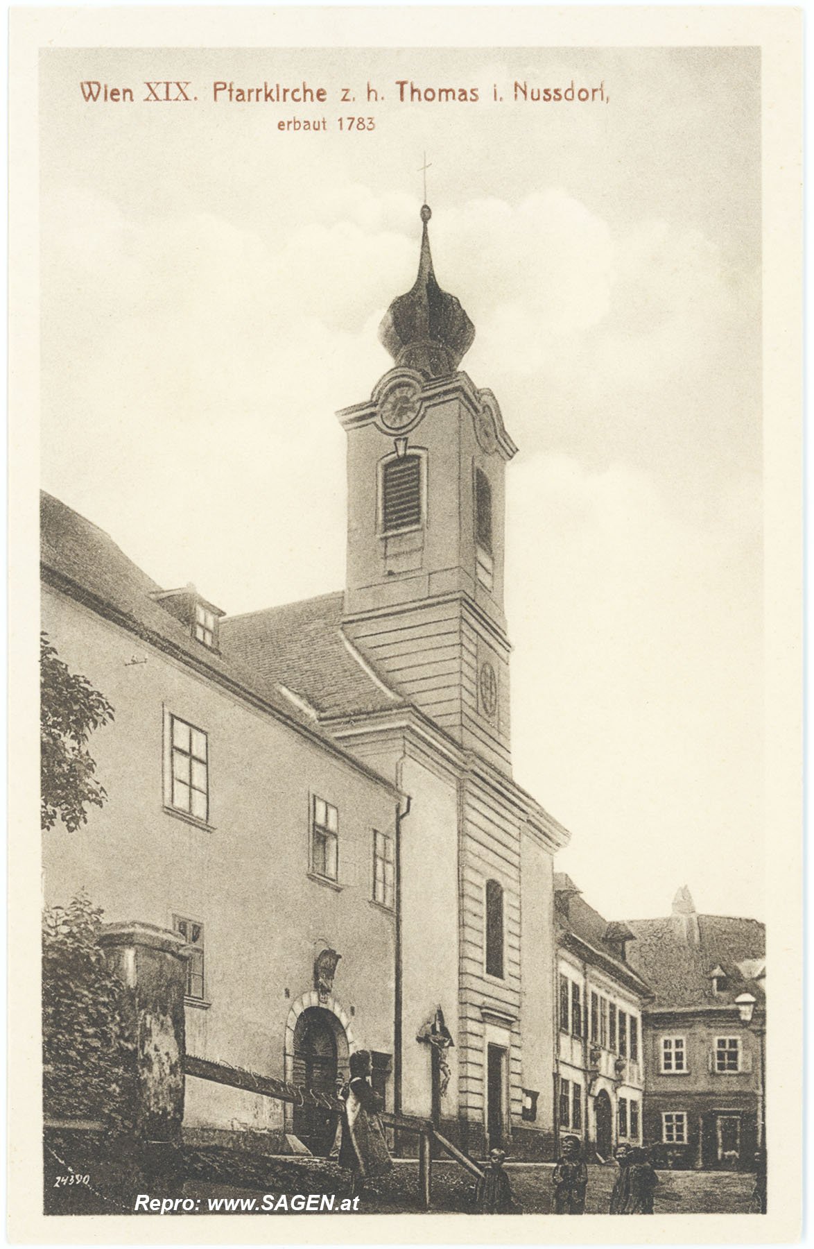 Wien, Pfarrkirche hl. Thomas Nussdorf um 1912