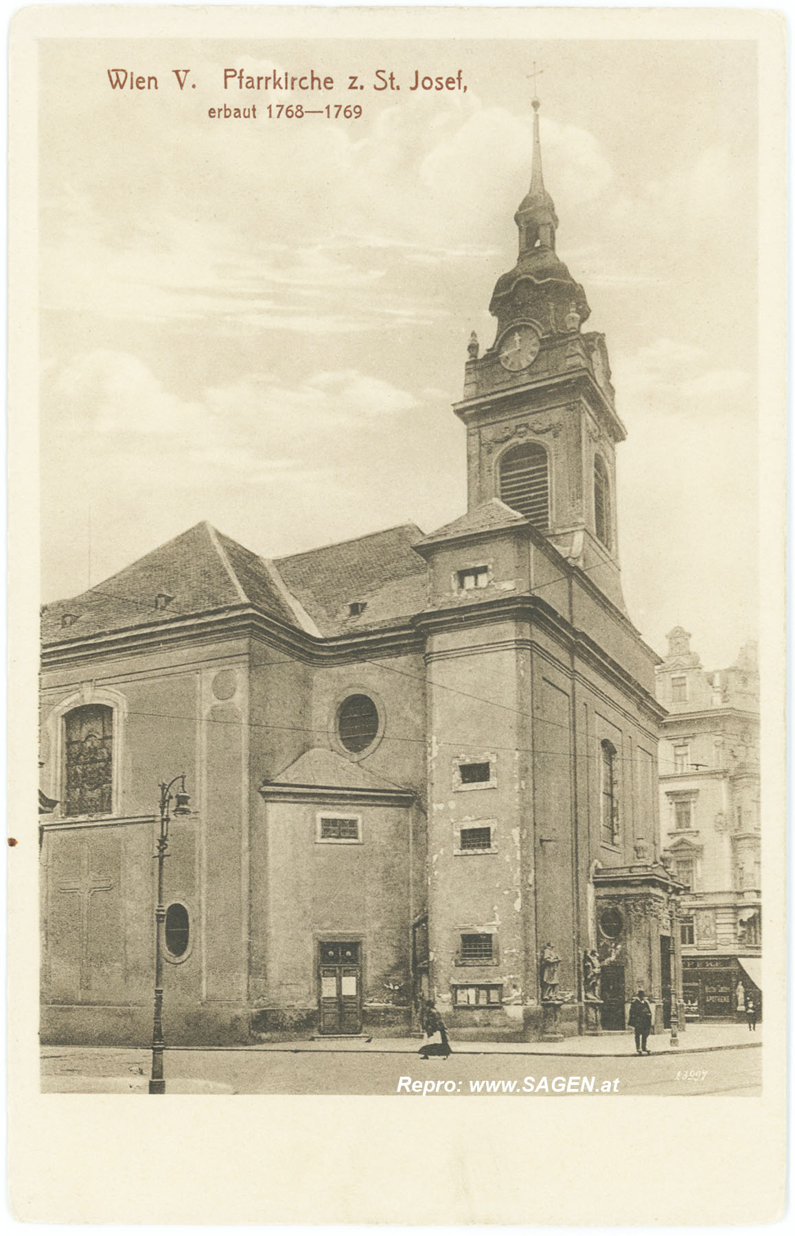 Wien Pfarrkirche St. Josef zu Margareten um 1910