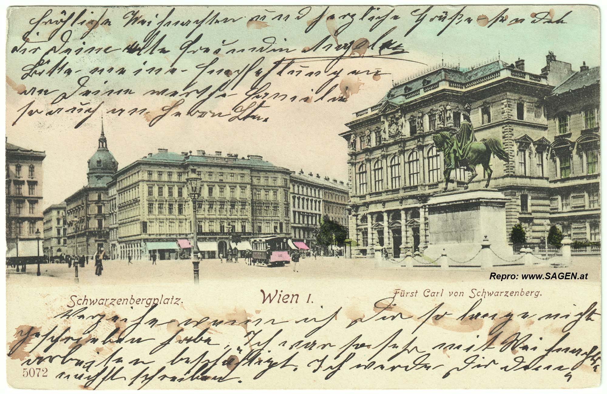 Wien Schwarzenbergplatz um 1900