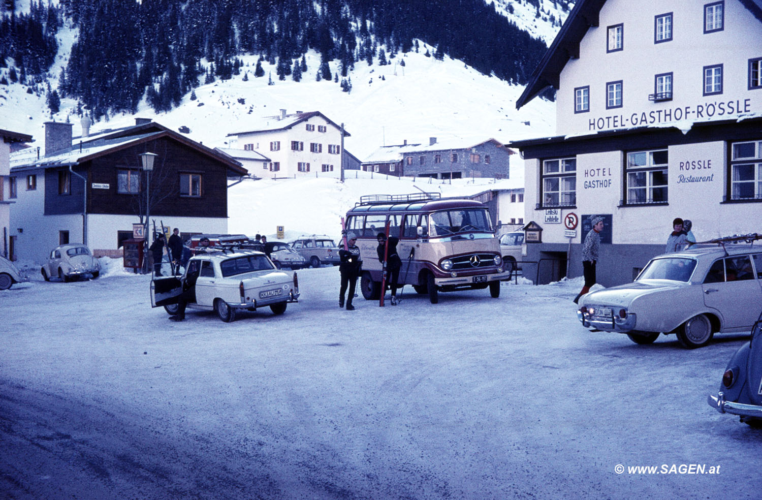 Winter im Paznauntal 1960er-Jahre