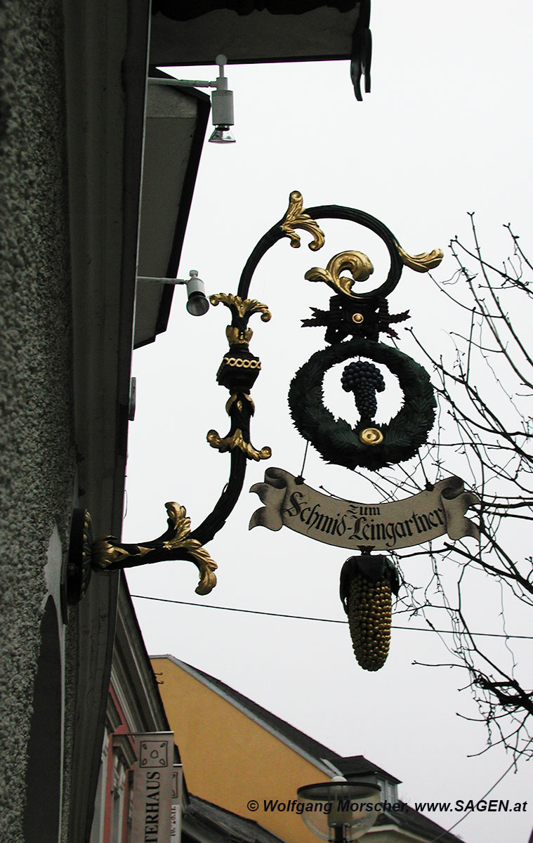 Wirtshausausleger Gasthaus Schmid-Leingartner, Vöcklabruck