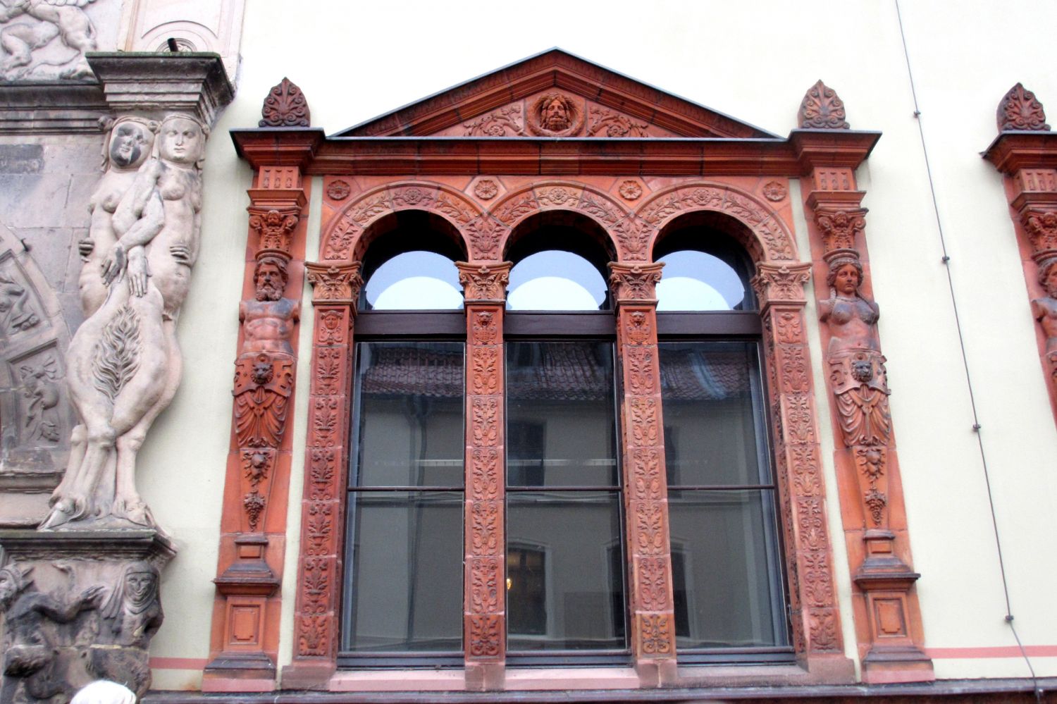 Wismar- Detail Fassade Fürstenhof