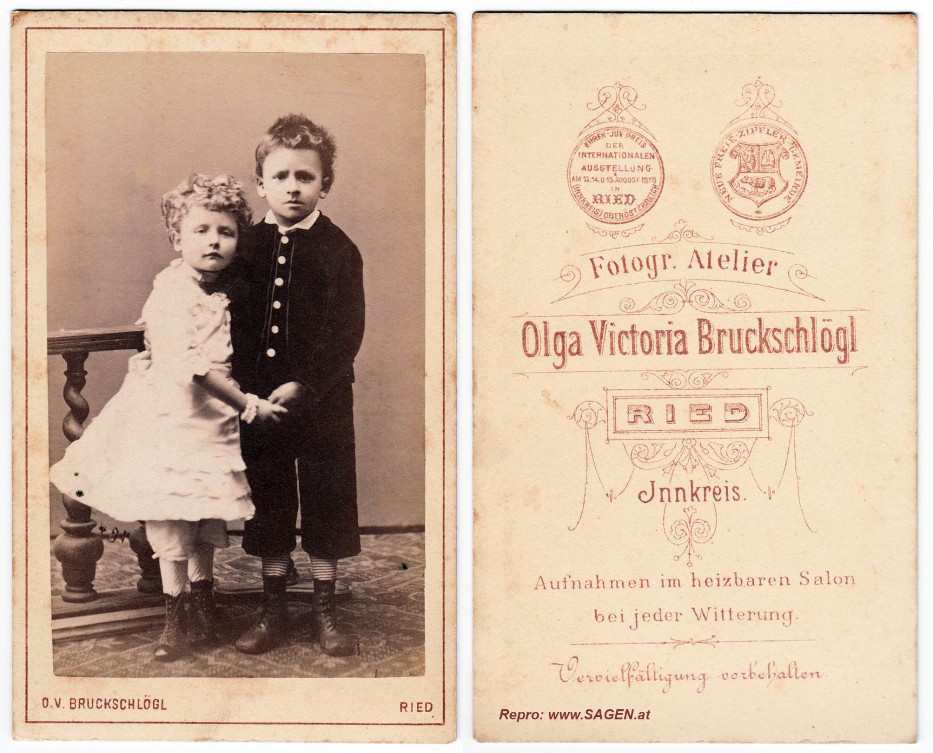 Zwei Kinder Atelier Olga Victoria Bruckschlögl, Ried im Innkreis